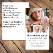 Begrafenisgebed Kaart Multi Foto Collage