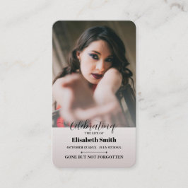 Begrafenisgebed Kaarten - Viering van het leven Me Visitekaartje