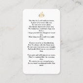 Begrafenisgebed Kaarten - Viering van het leven Me Visitekaartje (Achterkant)