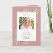 Begrafenisgedenkteken Geplooide Orde van Dienst Programma (Voorkant)