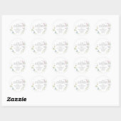 Begrafenisgeschenk wildflower scatter zaad ronde sticker (Vel)