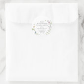 Begrafenisgeschenk wildflower scatter zaad ronde sticker (Tas)