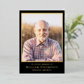 begrafenisherdenking van het programma voor de gou (Staand Voorkant)