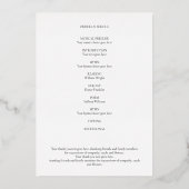 begrafenisherdenking van het programma voor de gou (Achterkant)