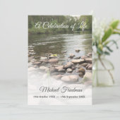 begrafenisherdenkingsdag van het leven joods kaart (Staand voorkant)