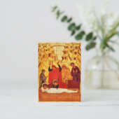 Begrafenisicoon orthodoxe Christelijke Kaart Plaatskaartje (Staand voorkant)