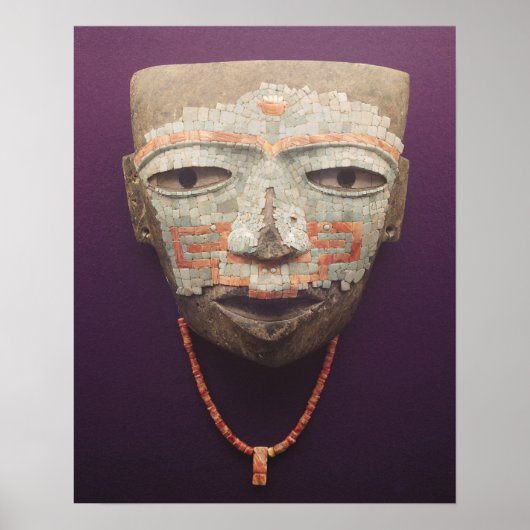 begrafenismasker uit Teotihuacan Poster (Voorkant)