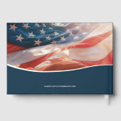 Begrafenismonument Amerikaanse vlag foto Gastenboek (Achterkant)