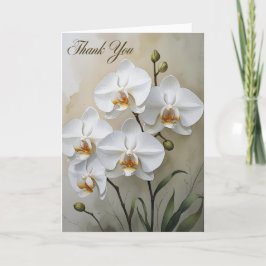 Begrafenismonument Elegante bloem in liefdevolle h Bedankkaart