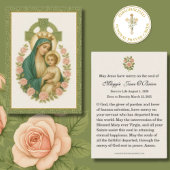 Begrafenismonument Iers Keltisch Kruis Jezus Maria Visitekaartje