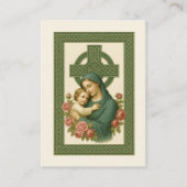 Begrafenismonument Iers Keltisch Kruis Maria Jezus Visitekaartje