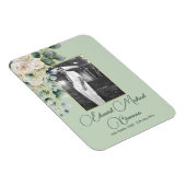 Begrafenismonument Mannelijke foto Elegant Roos Magneet (Rechterzijde)