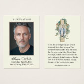 Begrafenismonument Maria Gebed Heilige Kaart (Voorkant /achterkant)