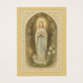 Begrafenismonument Mary Lourdes Gold  Visitekaartje (Voorkant)