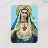 Begrafenismonument Moeder Maria Gebed Sympathie Ka Visitekaartje (Voorkant)