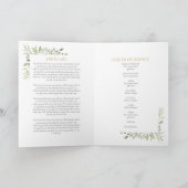 Begrafenismonument Orde van Dienst Foto Greenery Programma (Binnen)