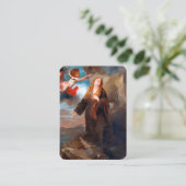 Begrafenismonument St Rosalia Gebed Sympathie Kaar Visitekaartje (Staand voorkant)