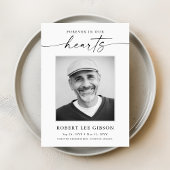 Begrafenismonument voor altijd in ons hart sympath bedankkaart