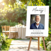 Begrafenismonument Welkomstbord Foto Elegant Boho Poster