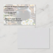 Begrafenisondernemer en crematie visitekaartje (Voorkant / Achterkant)