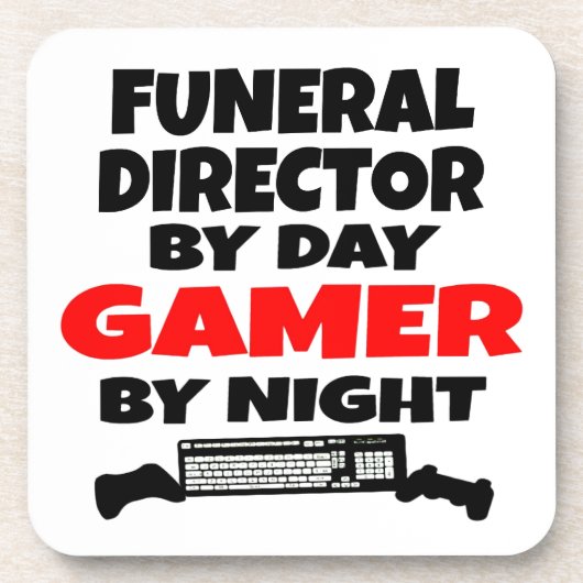 Begrafenisondernemer Gamer Bier Onderzetter (Voorkant)