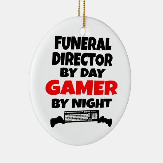 Begrafenisondernemer Gamer Keramisch Ornament (Rechts)