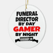 Begrafenisondernemer Gamer Keramisch Ornament (Links)