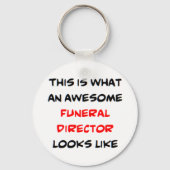 begrafenisondernemer, geweldige sleutelhanger (Voorkant)