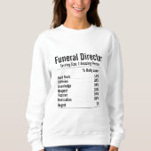 Begrafenisondernemer Gift, Voedingsfeiten Trui (Voorkant)