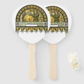 begrafenisondernemer handwaaier (Voorkant en achterkant)