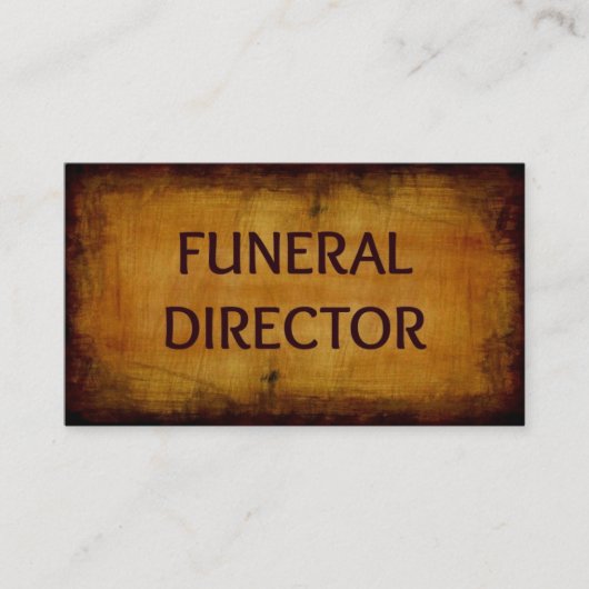 begrafenisondernemer Visitekaartje (Voorkant)