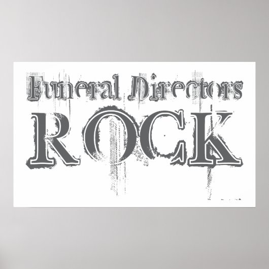 Begrafenisondernemers Rock Poster (Voorkant)