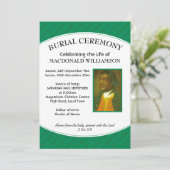 BEGRAFENISPLECHTIGHEID | Foto | Green | begrafenis Kaart (Staand voorkant)