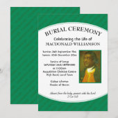 BEGRAFENISPLECHTIGHEID | Foto | Green | begrafenis Kaart (Voorkant / Achterkant)