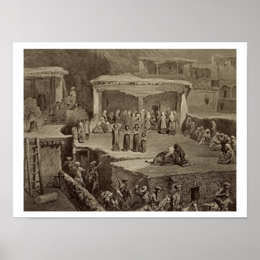 begrafenisplechtigheid in Akhaltchi, Dagest Poster (Voorkant)