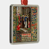 begrafenisproces met graafmachines metalen ornament (Rechts)