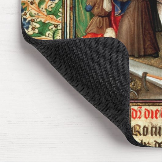 begrafenisproces met graafmachines muismat (Hoek)