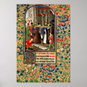 begrafenisproces met graafmachines poster (Voorkant)