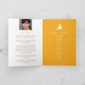 Begrafenisprogramma bestelling van service geel ro programma (Binnen)