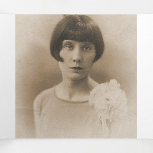 Begrafenisprogramma bestelling van service roze ro drieluik programma (Binnenkant midden)