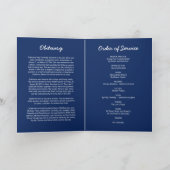 Begrafenisprogramma| Blue Gold-serviceorder Programma (Binnen)