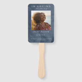 Begrafenisprogramma Fan – Memorial Keepsake Handwaaier