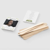 Begrafenisprogramma Fan – Memorial Keepsake Handwaaier (Niet-gemonteerd)