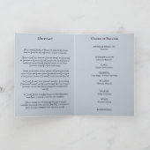 Begrafenisprogramma foto in cirkelkrans bedankkaart (Binnen)