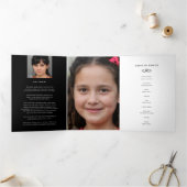 Begrafenisprogramma in ons hart zwart drieluik programma (Binnen)