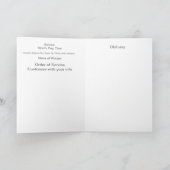 Begrafenisprogramma Jezus, Schrift, Christelijk Programma (Binnen)