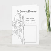 Begrafenisprogramma Jezus, Schrift, Christelijk Programma (Voorkant)