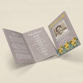 Begrafenisprogramma| Orbituire soonbloem Programma