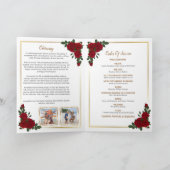 Begrafenisprogramma - Rode Rozen en Gouden Grens Programma (Binnen)