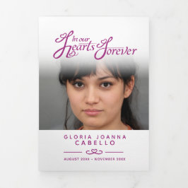 Begrafenisprogramma service in onze harten moerbei drieluik programma